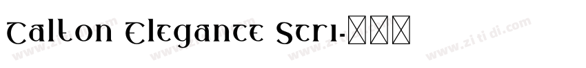 Calton Elegance Scri字体转换